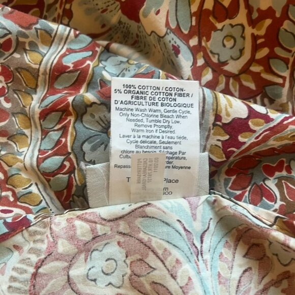 Pottery Barn Bella Paisley Twin Duvet Organic Cotton Multicolor Boho 2 Available - Picture 5 of 5
